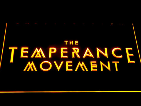 The Temperance Movement LED Neon Sign USB - Yellow - TheLedHeroes