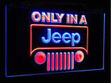 Only in a Jeep 2 Dual Color Led Sign - Normal Size (12x8.5in) - TheLedHeroes