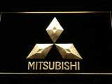 Mitsubishi LED Neon Sign USB - Yellow - TheLedHeroes