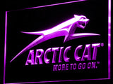 Arctic Cat Snowmobiles Logo LED Sign - Purple - TheLedHeroes