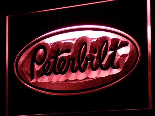 Peterbilt Trucks LED Neon Sign USB - Red - TheLedHeroes