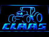 Claas Tractor LED Neon Sign USB - Blue - TheLedHeroes