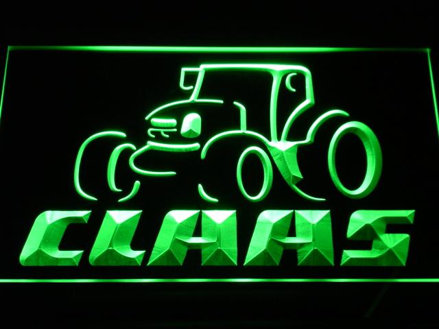 Claas Tractor LED Neon Sign USB - Green - TheLedHeroes