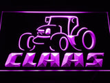 Claas Tractor LED Neon Sign USB - Purple - TheLedHeroes