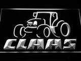Claas Tractor LED Neon Sign USB - White - TheLedHeroes