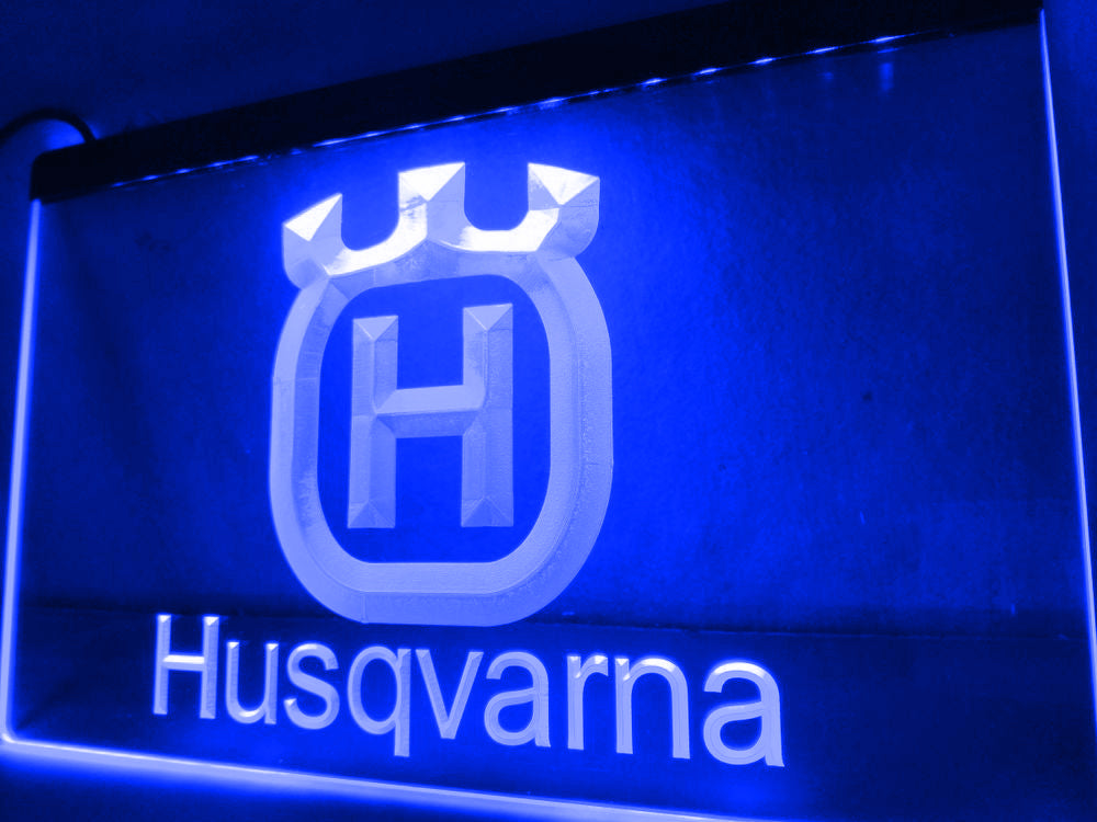 Husqvarna LED Sign - Blue - TheLedHeroes