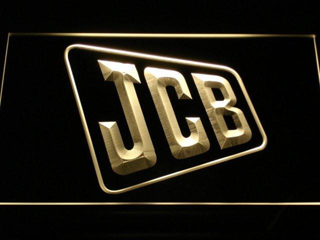 JCB Tractors Service LED Neon Sign USB - Yellow - TheLedHeroes