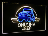 Only in a Jeep 2 Dual Color Led Sign - Normal Size (12x8.5in) - TheLedHeroes