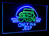 Only in a Jeep 2 Dual Color Led Sign - Normal Size (12x8.5in) - TheLedHeroes