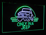 Only in a Jeep 2 Dual Color Led Sign - Normal Size (12x8.5in) - TheLedHeroes