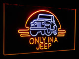 Only in a Jeep 2 Dual Color Led Sign - Normal Size (12x8.5in) - TheLedHeroes