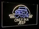 Only in a Jeep 2 Dual Color Led Sign - Normal Size (12x8.5in) - TheLedHeroes