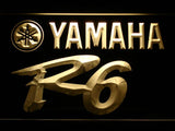 Yamaha R6 New LED Neon Sign USB - Yellow - TheLedHeroes