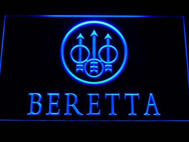 Beretta Firearms LED Neon Sign USB - Blue - TheLedHeroes