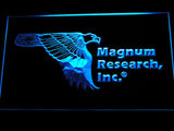 Magnum Research Inc Gun Firearms Eagle Logo LED Sign -  Blue - TheLedHeroes