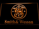 Smith Wesson Gun Firearms LED Neon Sign USB - Orange - TheLedHeroes