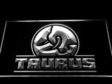 Taurus Gun Firearms Logo LED Sign - White - TheLedHeroes