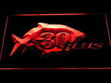 FREE 30 Plus Fishing Logo LED Sign - Red - TheLedHeroes