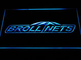 Brollnets Fishing Logo LED Neon Sign USB - Blue - TheLedHeroes