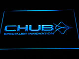 Chub Fishing Logo LED Sign - Blue - TheLedHeroes