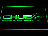 Chub Fishing Logo LED Sign - Green - TheLedHeroes