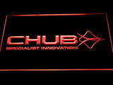 Chub Fishing Logo LED Neon Sign Electrical - Red - TheLedHeroes