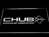 Chub Fishing Logo LED Neon Sign Electrical - White - TheLedHeroes