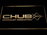 Chub Fishing Logo LED Neon Sign Electrical - Yellow - TheLedHeroes