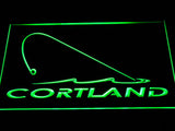 FREE Cortland Fishing Logo LED Sign - Green - TheLedHeroes