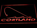 Cortland Fishing Logo LED Sign - Red - TheLedHeroes