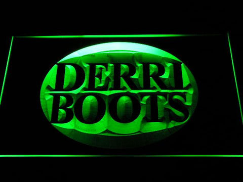 Derri Boots Fihsing Logo LED Neon Sign Electrical - Green - TheLedHeroes