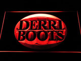Derri Boots Fihsing Logo LED Neon Sign USB - Red - TheLedHeroes