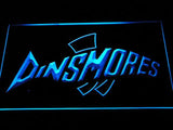 Dinsmores Fishing Logo LED Neon Sign USB - Blue - TheLedHeroes