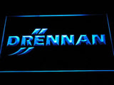 Drennan Fishing Logo LED Neon Sign USB - Blue - TheLedHeroes