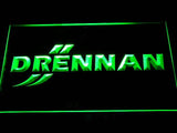 Drennan Fishing Logo LED Neon Sign USB - Green - TheLedHeroes