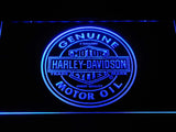 Harley Davidson Motor Oil LED Neon Sign Electrical - Blue - TheLedHeroes