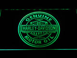 Harley Davidson Motor Oil LED Neon Sign USB - Green - TheLedHeroes
