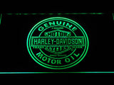 Harley Davidson Motor Oil LED Neon Sign Electrical - Green - TheLedHeroes