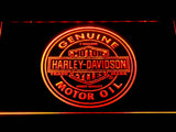 Harley Davidson Motor Oil LED Neon Sign USB - Orange - TheLedHeroes