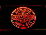 Harley Davidson Motor Oil LED Neon Sign Electrical - Orange - TheLedHeroes