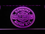 Harley Davidson Motor Oil LED Neon Sign Electrical - Purple - TheLedHeroes