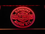 Harley Davidson Motor Oil LED Neon Sign Electrical - Red - TheLedHeroes