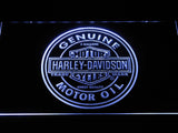 Harley Davidson Motor Oil LED Neon Sign Electrical - White - TheLedHeroes