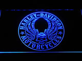 Harley Davidson 6 LED Neon Sign Electrical - Blue - TheLedHeroes
