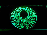 Harley Davidson 6 LED Neon Sign Electrical - Green - TheLedHeroes