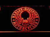 Harley Davidson 6 LED Sign - Orange - TheLedHeroes