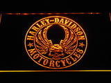 Harley Davidson 6 LED Neon Sign Electrical - Yellow - TheLedHeroes