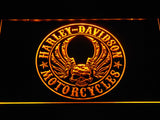 Harley Davidson 6 LED Sign - Yellow - TheLedHeroes