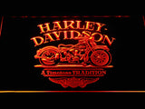 Harley Davidson a Timeless Tradition LED Neon Sign USB - Orange - TheLedHeroes