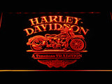 FREE Harley Davidson a Timeless Tradition LED Sign - Orange - TheLedHeroes